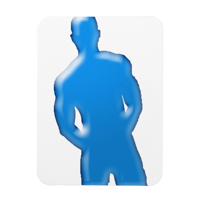 Man Posing Magnet (Vertical)