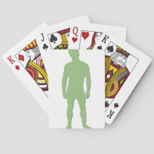 Man Posing Playing Cards