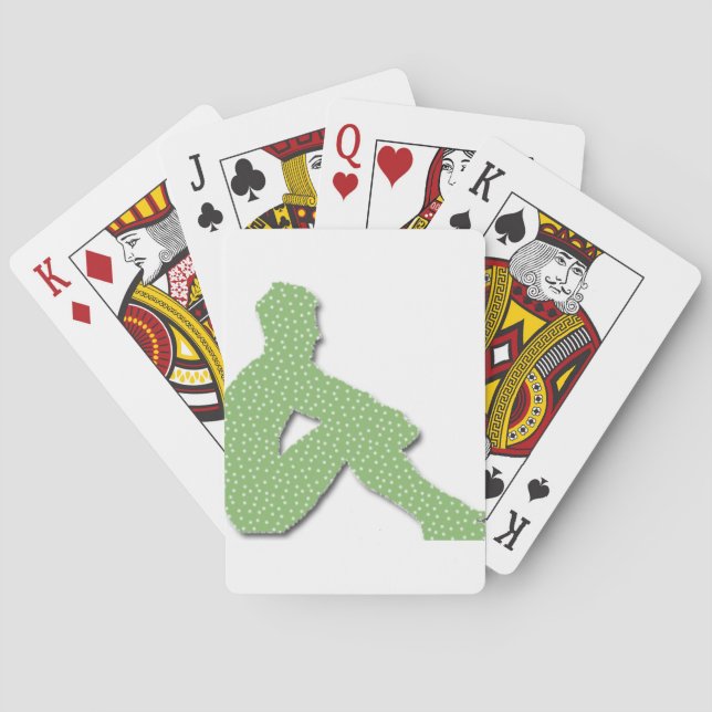 Man Posing Playing Cards (Back)