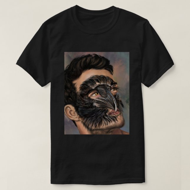 Man Raven T-Shirt (Design Front)