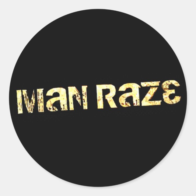 man raze plain sticker (Front)
