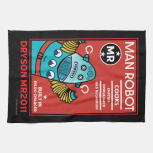 Man Robot The Perfect Man       Tea Towel