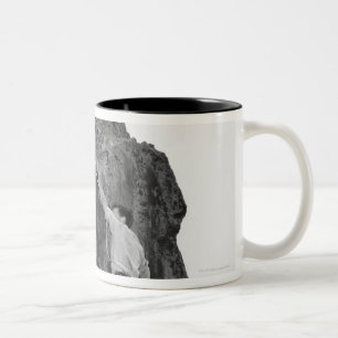 Man Rock Climbing Two-Tone Coffee Mug