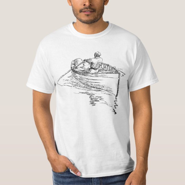 Man rowing boat T-Shirt (Front)