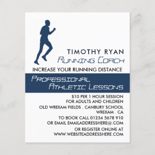 Man Running, Athletics Lesson Advertising Flyer
