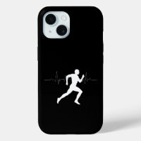 Man Running Runners Silhouette Black Background