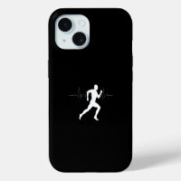 Man Running Runners Silhouette Black Background