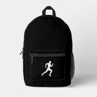 Man Running Runners Silhouette Black Background