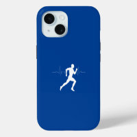 Man Running Runners Silhouette Deep Blue