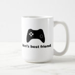 Man’s Best Friend Funny Gamer Mug<br><div class="desc">This humourous design features a video game controller and says,  “Man’s best friend.” Perfect gift for any video gamer! Customise this with your own personalised text and add your own images by clicking the “Customise It” button above.</div>