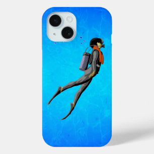 Man SCUBA Diving iPhone 15 Case