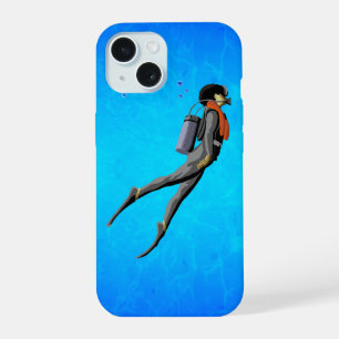 Man SCUBA Diving iPhone 15 Case