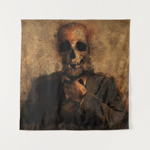 Man skull background texture death tapestry