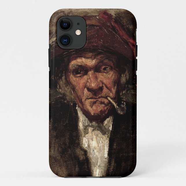 Man smoking a pipe, c.1859 Case-Mate iPhone case (Back)