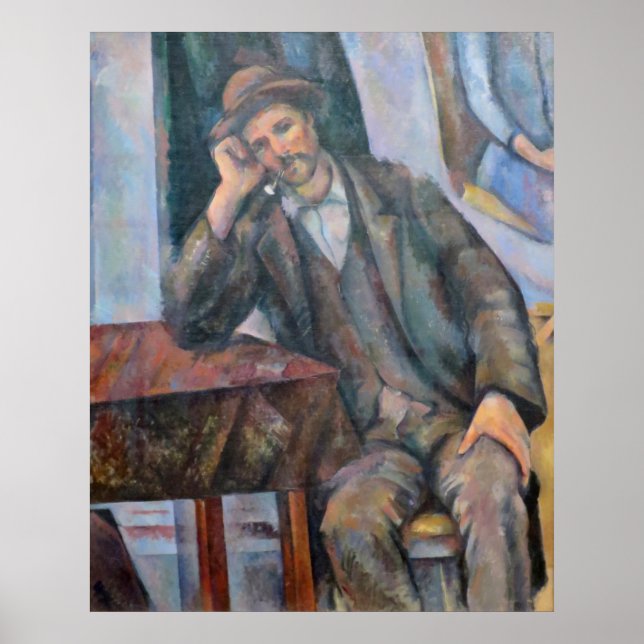 Man Smoking a Pipe - Paul Cezanne - c1893 Poster (Front)