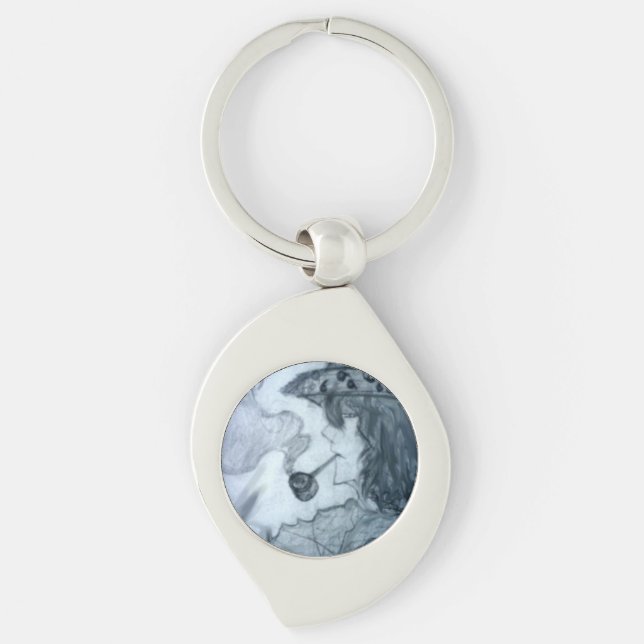 man smoking pipe manga anime      key ring (Front)