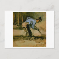 Man Stooping with Stick or Spade, Vincent van Gogh