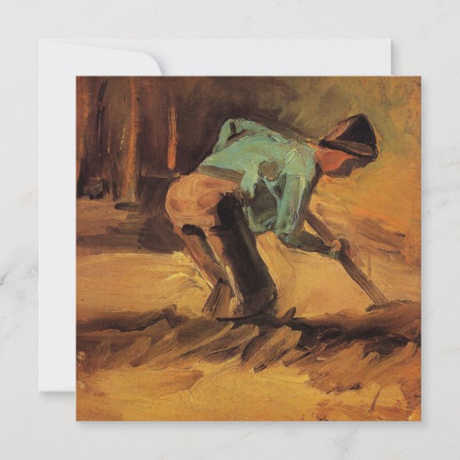 Man Stooping with Stick, Spade by Vincent van Gogh (Front)