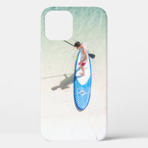 Man surfing on beach iPhone 12 case