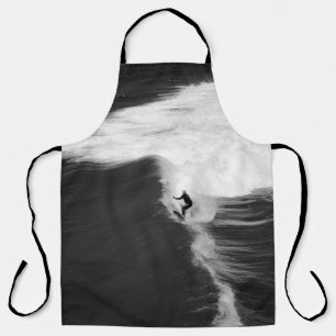 MAN SURFING ON BIG WAVES APRON