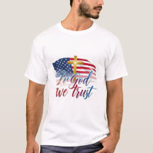 Man T-Shirt with design "In God We Trust".