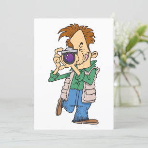 Man Taking A Photo Invitation