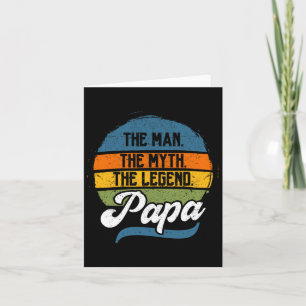 Man The Myth The Legend Papa Father's Day  Card