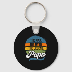 Man The Myth The Legend Papa Father's Day  Key Ring