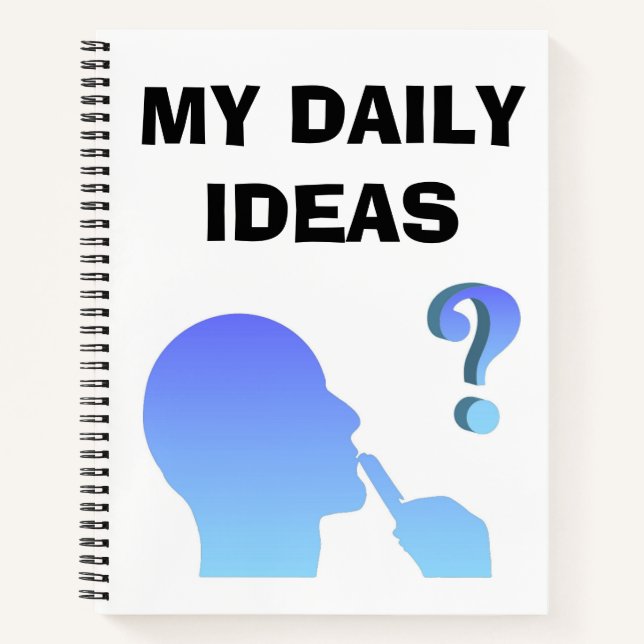 MAN THINKING NOTEBOOK (Front)