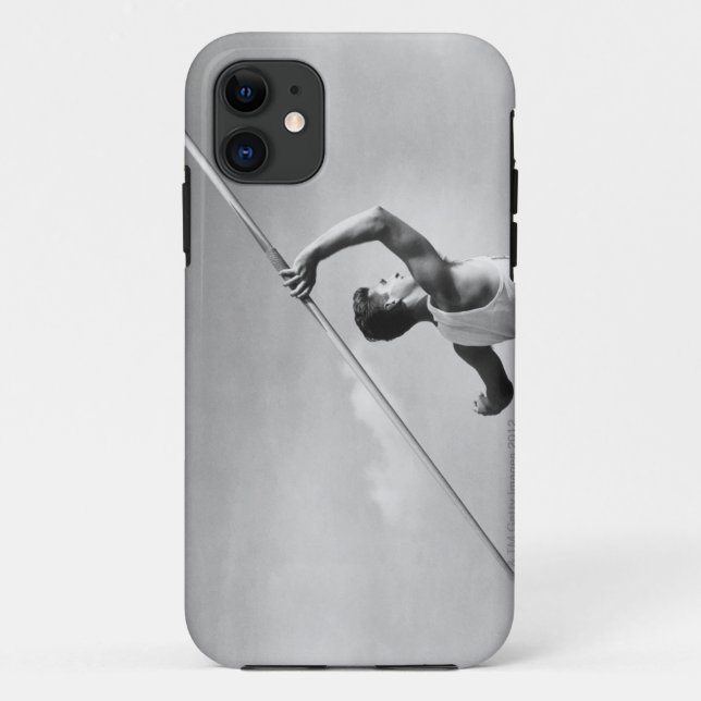 Man Throwing Javelin Case-Mate iPhone Case (Back)