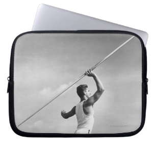 Man Throwing Javelin Laptop Sleeve