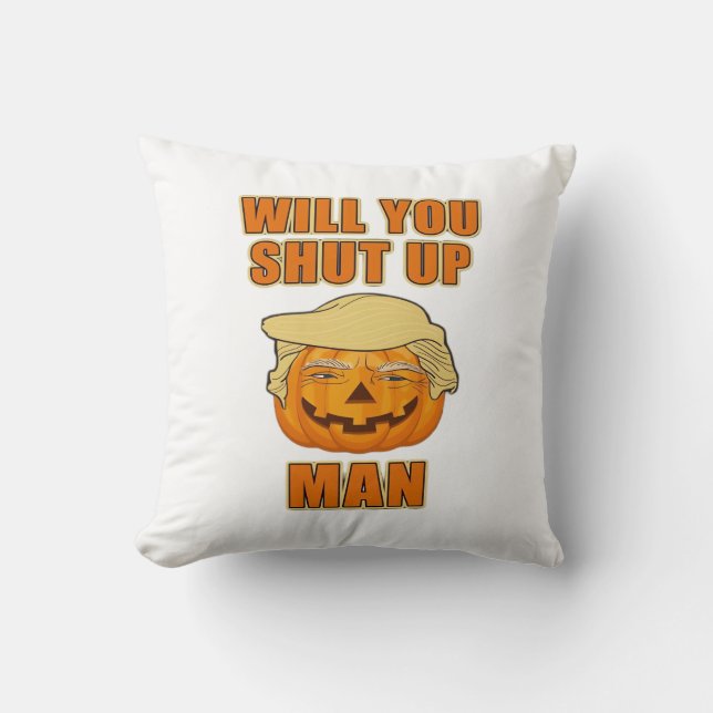 Man, Trumpkin Halloween Cushion (Front)