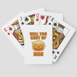 Man, Trumpkin Halloween Playing Cards