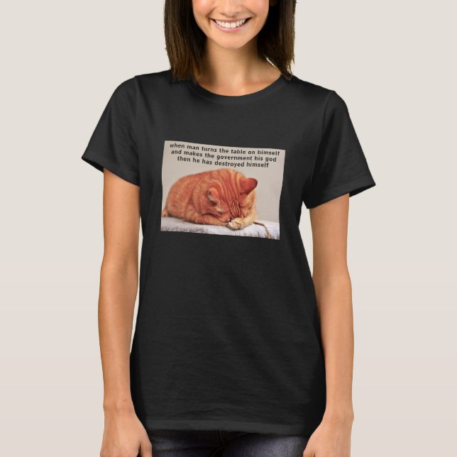 Man turns the table (dark) T-Shirt (Front)