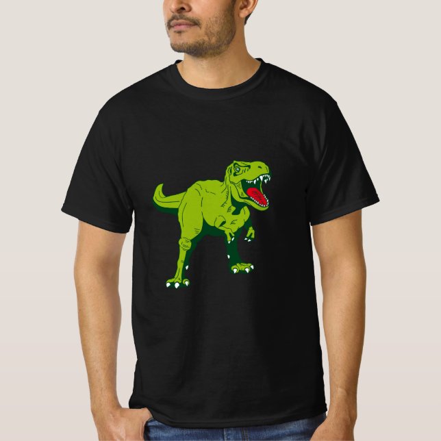 Man tyrannosaurus rex stylized t-shirt (Front)