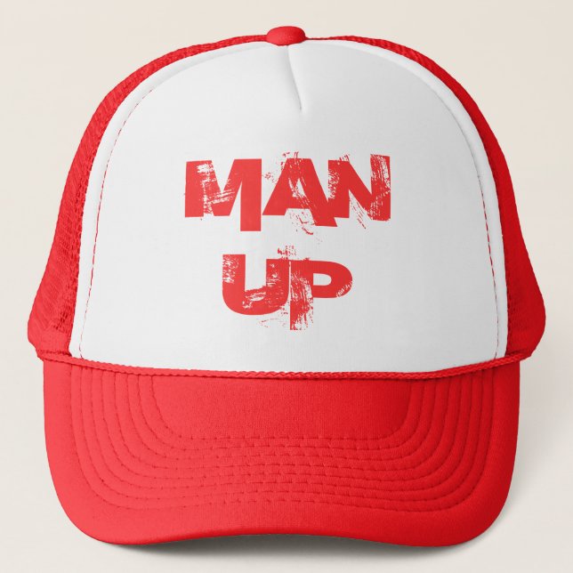 MAN UP TRUCKER HAT (Front)