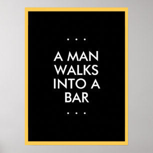 Man Walks Into a Bar Poster