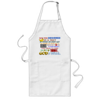 "Man Was Designed" Long Apron