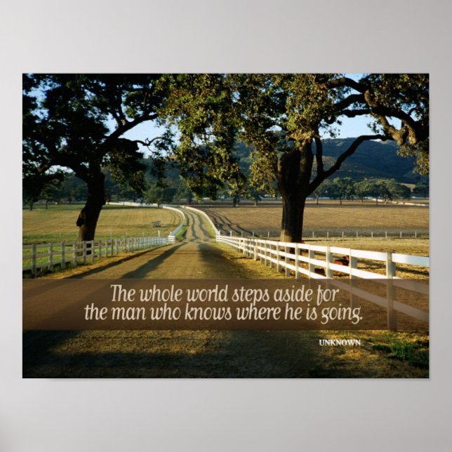 Man Who Knows Inspirational Poster (Front)