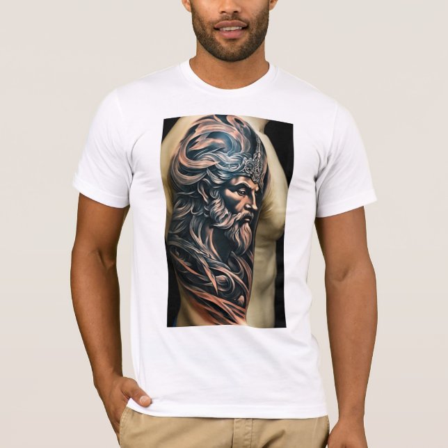 Man wisper tattoo T sirt design collection  T-Shirt (Front)