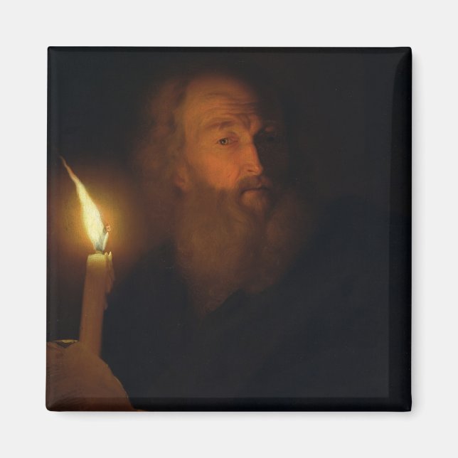Man with a Candle Magnet (Front)