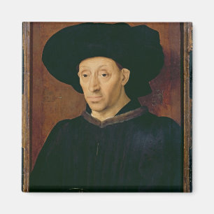 Man with a Glass of Wine Magnet