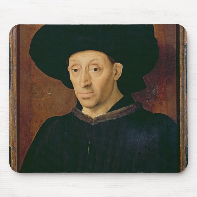 Man with a Glass of Wine Mouse Pad (Front)