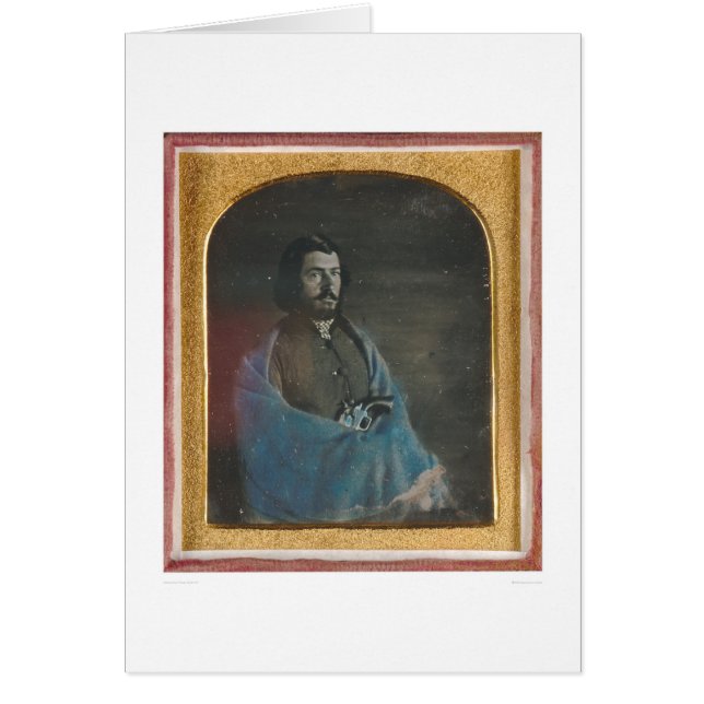 Man with blue cloak and revolver (40455) (Front)