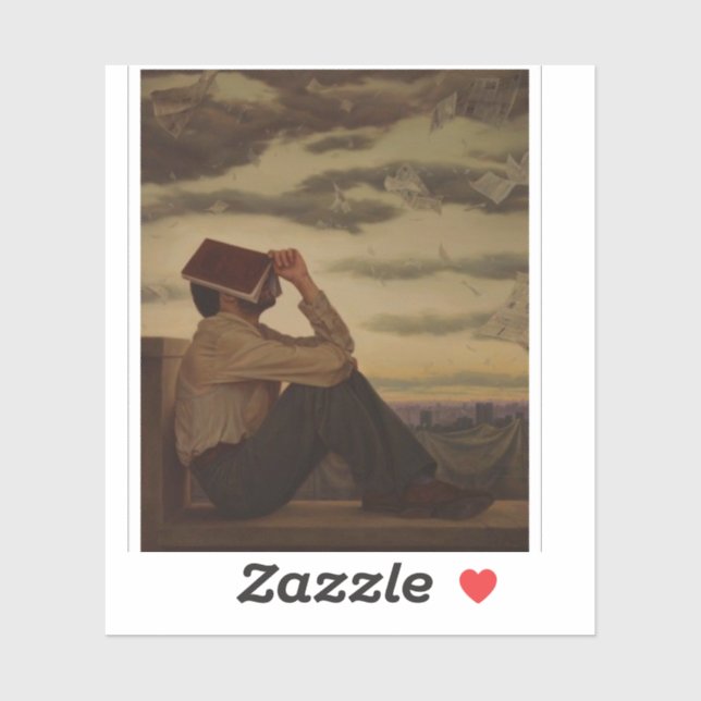 Man with Book at Sunset (Sheet)