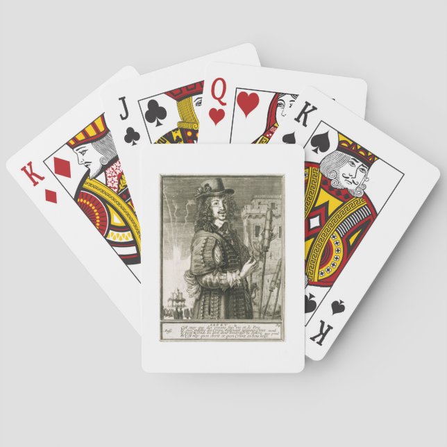 Man with firework rocket, from the 'Recueil de fig Playing Cards (Back)