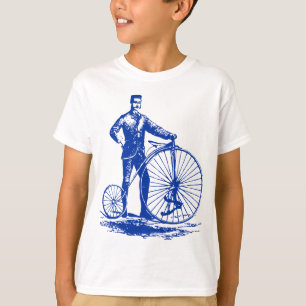 Man with Penny Farthing - Navy T-Shirt