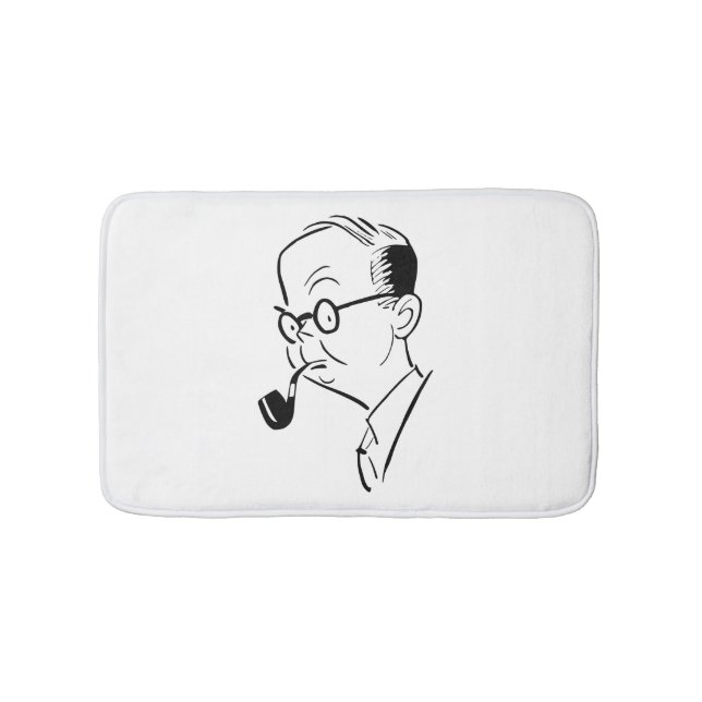 Man with pipe bath mat (Front)