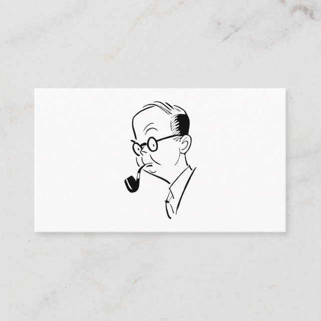 Man with pipe business card (Front)