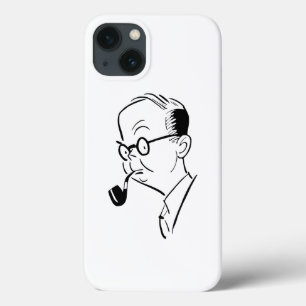Man with pipe iPhone 13 case